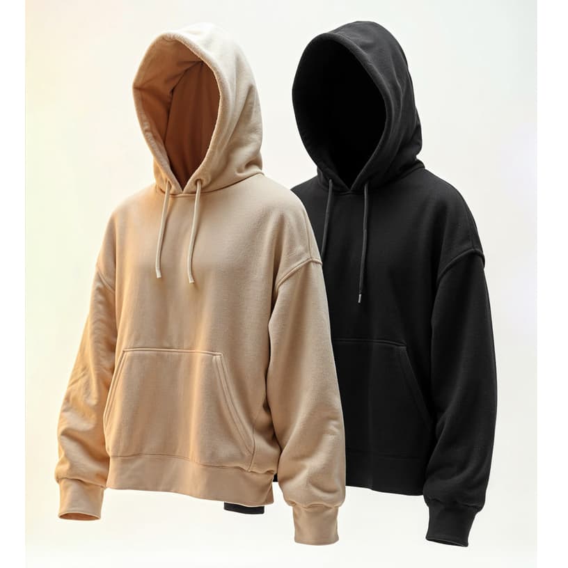 Kit 2 Blusas de Frio Moletom Canguru Feminino E Masculino Blusao Moletom Sem Estampa Kit Promoção