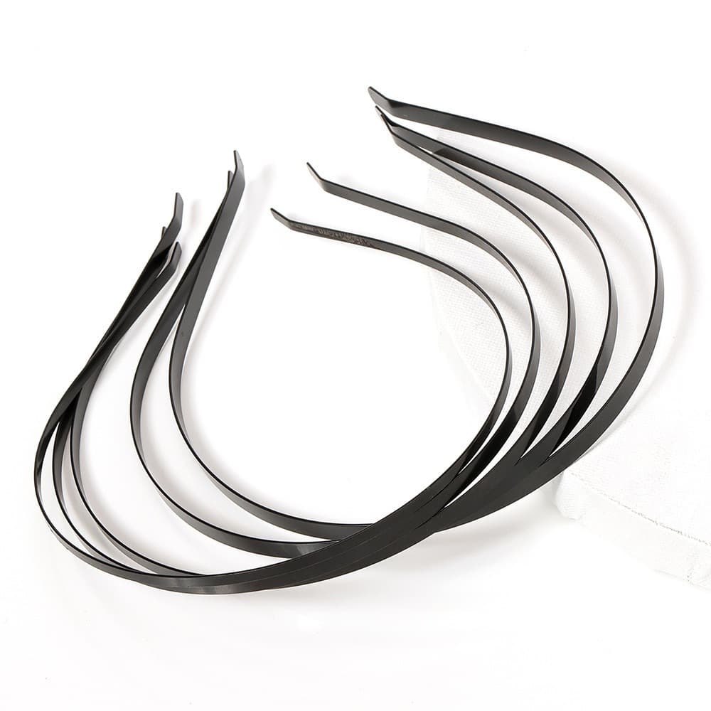 Tiara Metal Preto Arquinho Simple Para Cabelo Masculino e Feminino