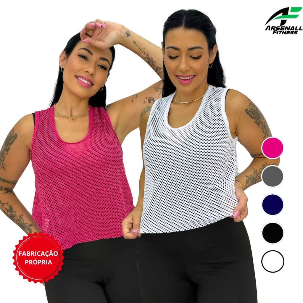 Camiseta Cropped Tela Transparênte Feminina Academia Moda Envio Imediato