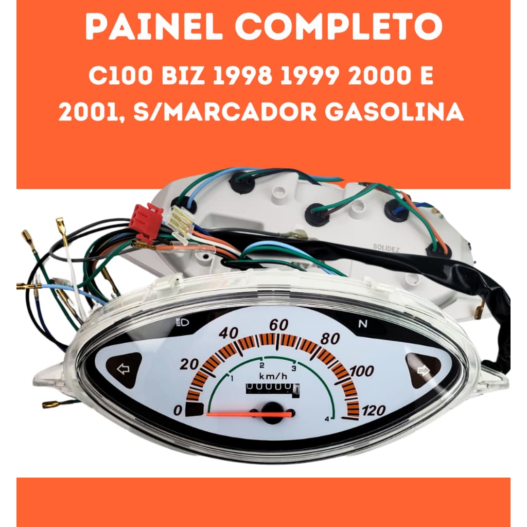 Painel Biz 100 Completo Sem Medidor Gasolina Ano 1998 A 2001
