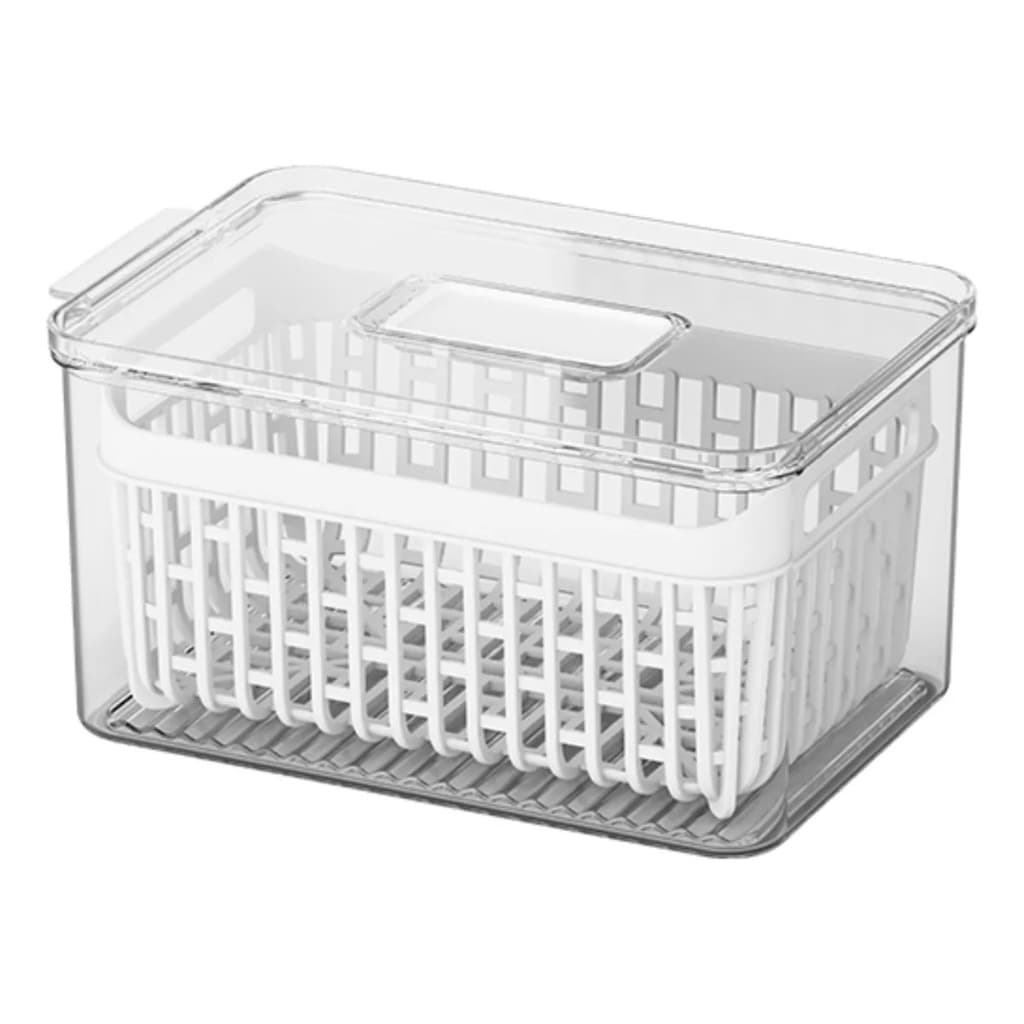 Organizador De Geladeira C/ Tampa E Cesto 3,2 Litros Brinox