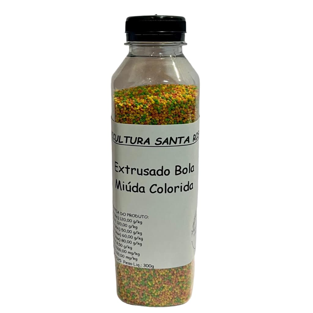 Ração Extrusada para Coleiro, Canário e Pintassilgo - Garrafa 300g