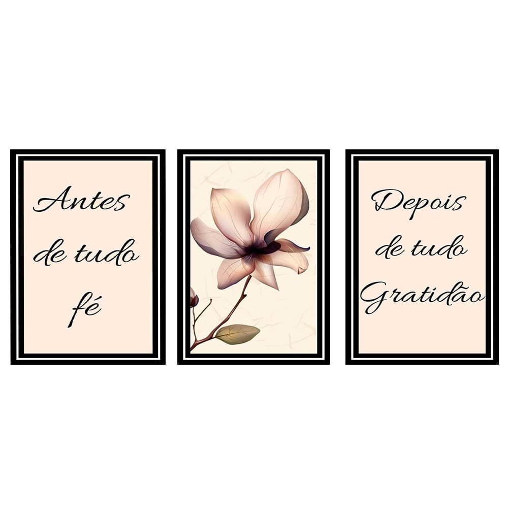 Quadros antes de tudo fé 3 peças