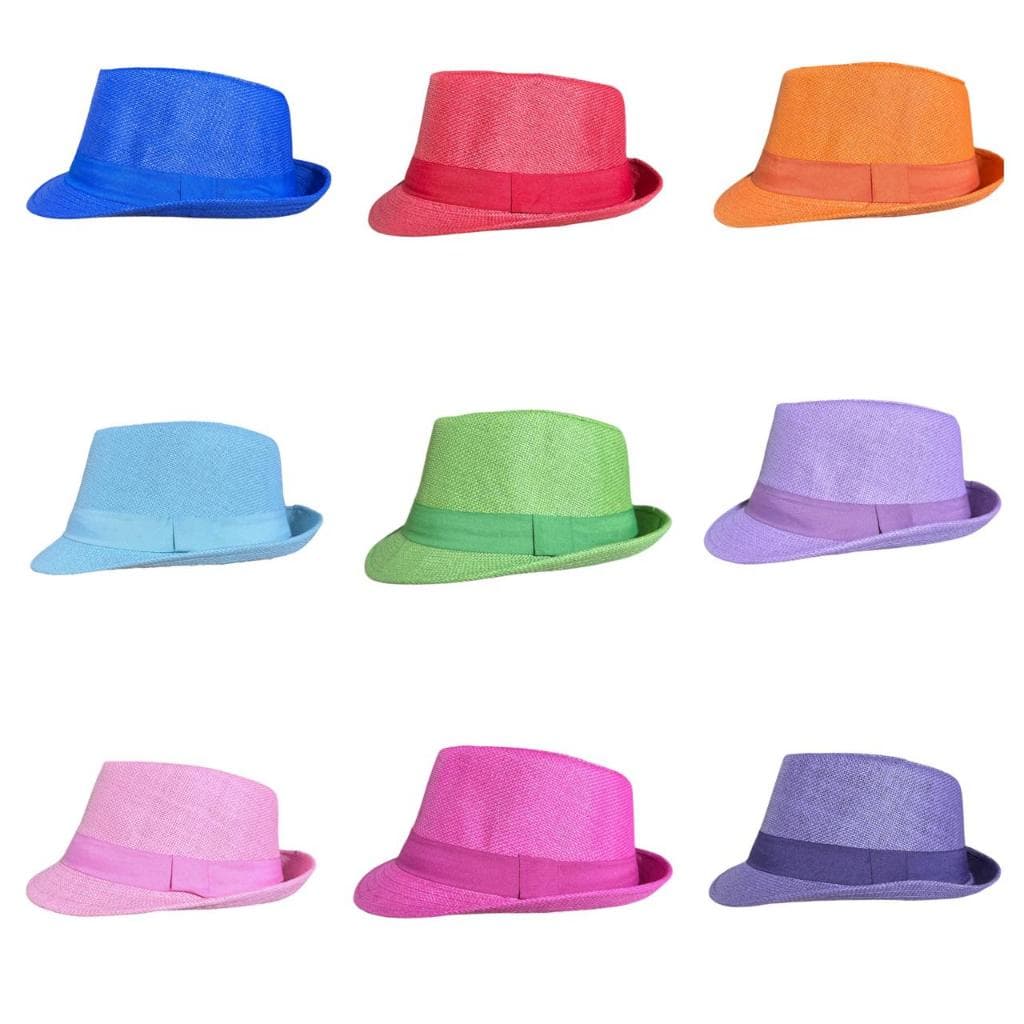 Chapéu Panamá Malandrinho Colorido Carioca Unisex Chapéu De Praia Aba Curta Tecido Adulto