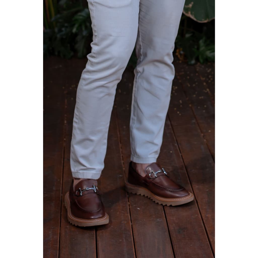Sapato Masculino Dublin Oxford Tratorado Social Mocassim Casual Moderno Confortável Dia dos Pais