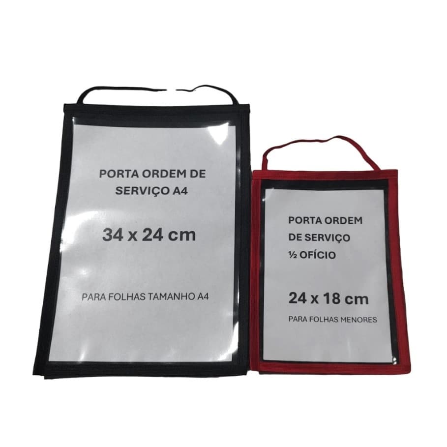 kit 5 Porta Ordem de Serviço Pasta Documentos Mecânico Oficina