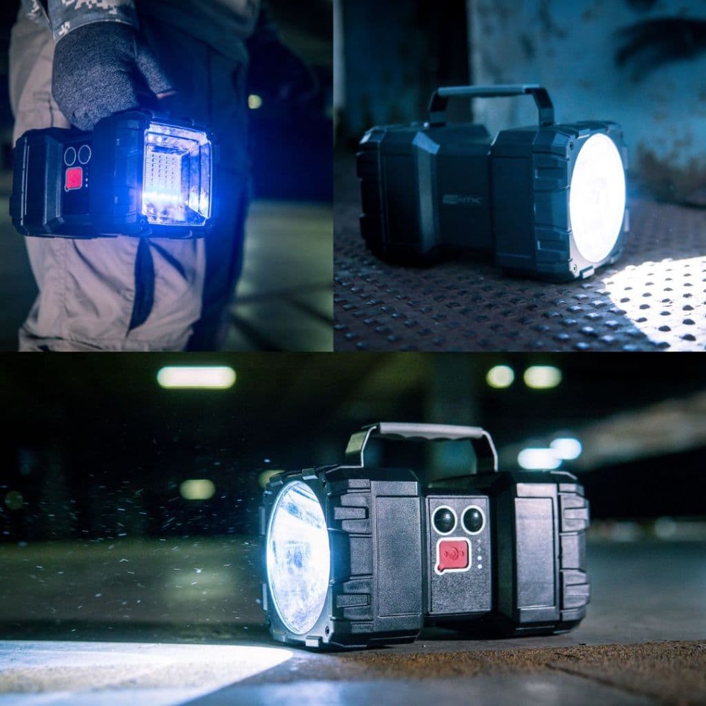 Lanterna Com Função Holofote Monster de 1500 Lúmens Recarregável Via USB NTK