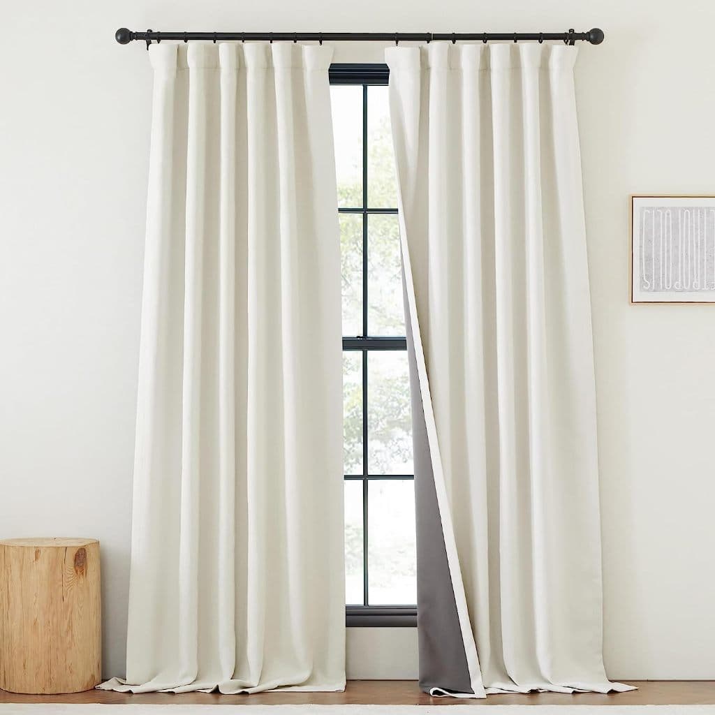 Cortina 100% Blackout PVC Corta Luz com Tecido Grosso Para Quarto Cozinha Sala e Escritório