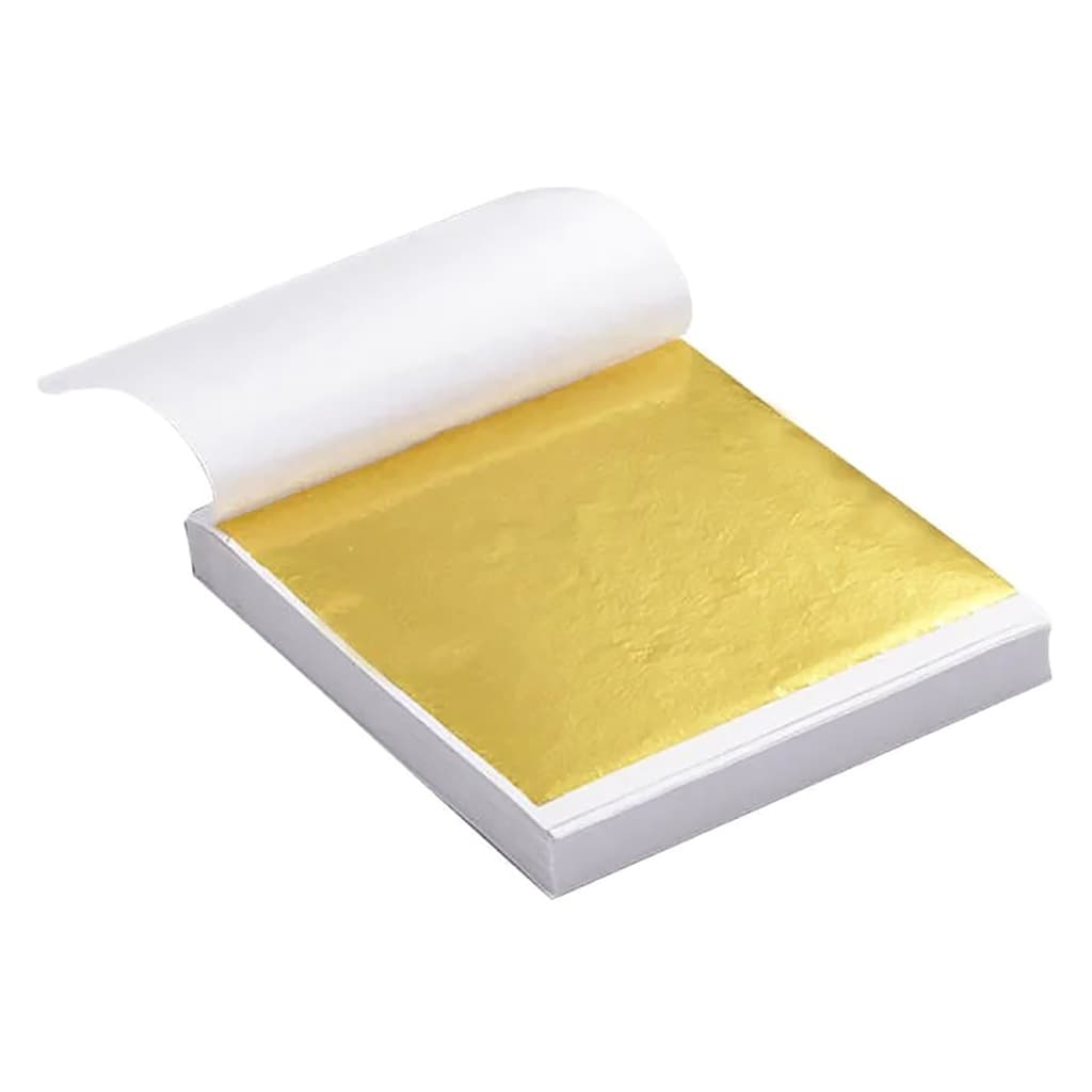 100 Folhas De Ouro P/ Restauração Douramento Artesanato Arte Promo