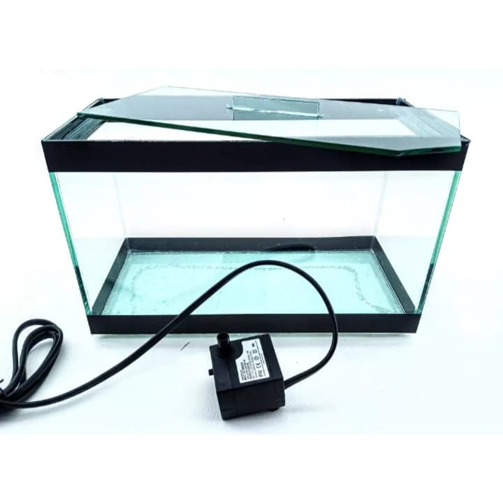 Aquario 30x15x20 8,5lt com bomba para peixes e plantas Ornamentais