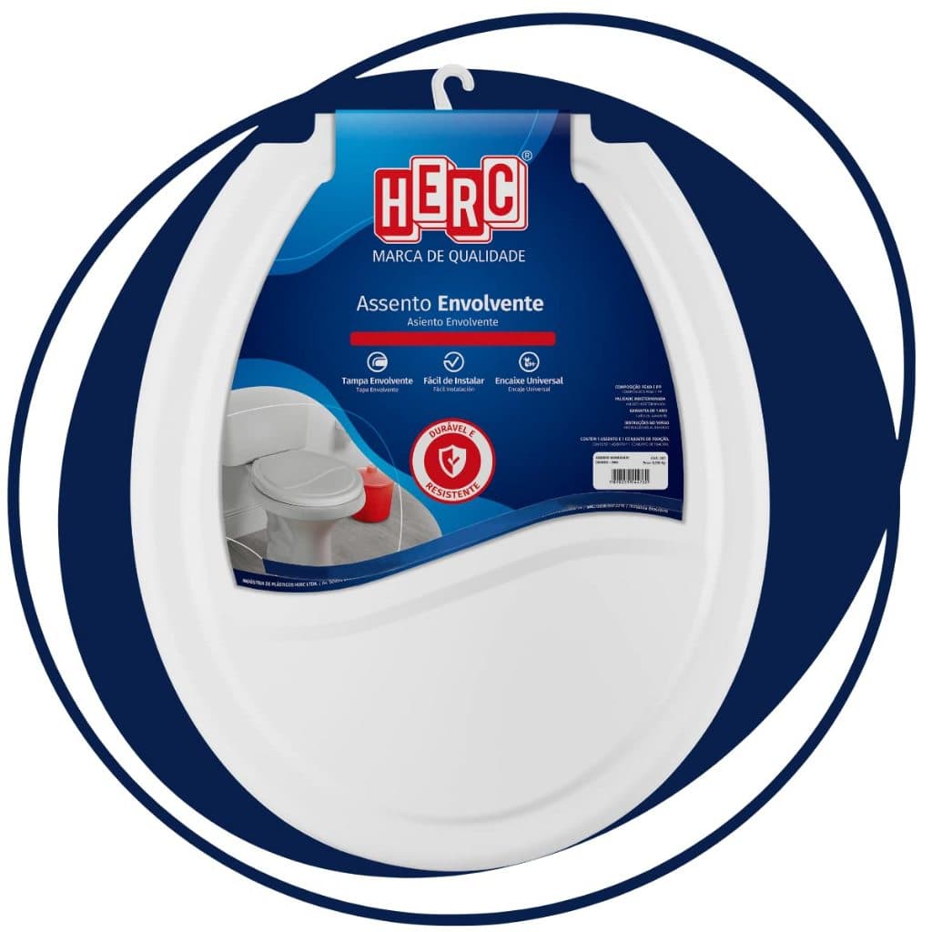Assento Sanitário Envolvente Branco Ideale Herc