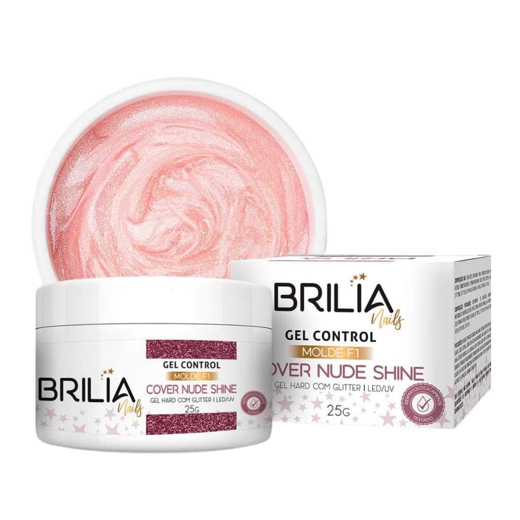 Brilia Nails Gel Control Cover Nude Shine Molde F1 Led/Uv Cabine 25g