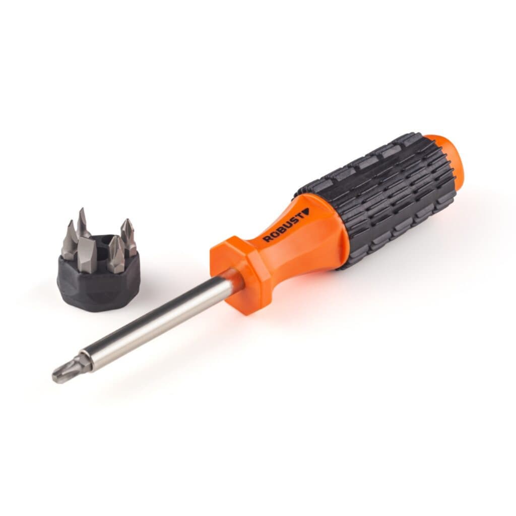 Chave de Fenda 7 em 1 Robust com Ponteiras Fenda e Phillips Intercambiáveis Profissional S38891000