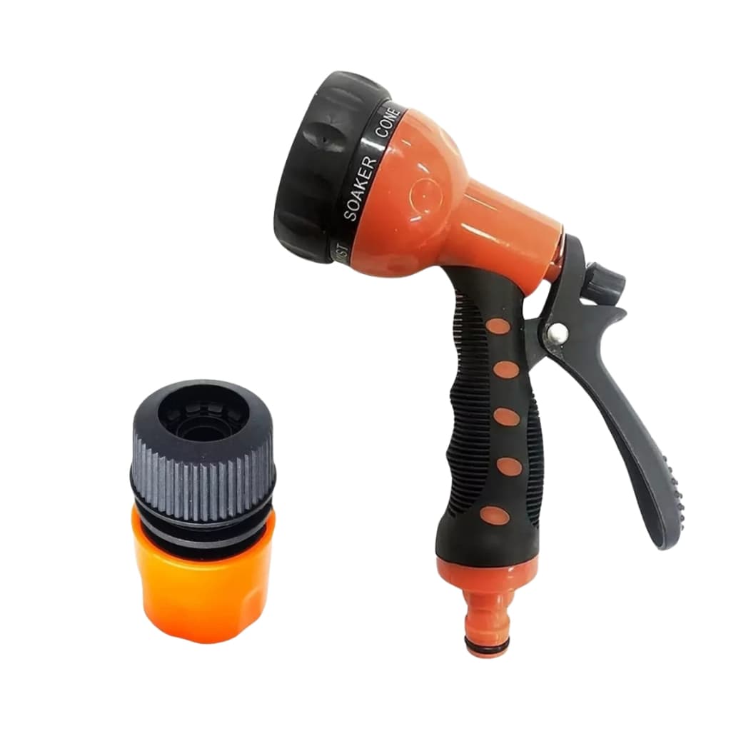 Esguicho Jato 7 Tipos Para Mangueira+ Conector 1/2 polegadas para mangueira engate rapido