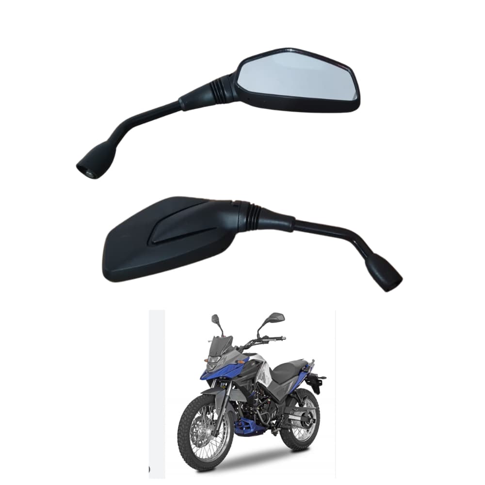 Espelho Retrovisor Convexo Moto Dafra Nh 190 Nh300- Par nh190 nh 300