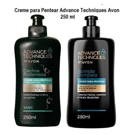 Creme para Pentear Advance Techniques da Avon 250 ml. Nutrição Completa ou Cachos
