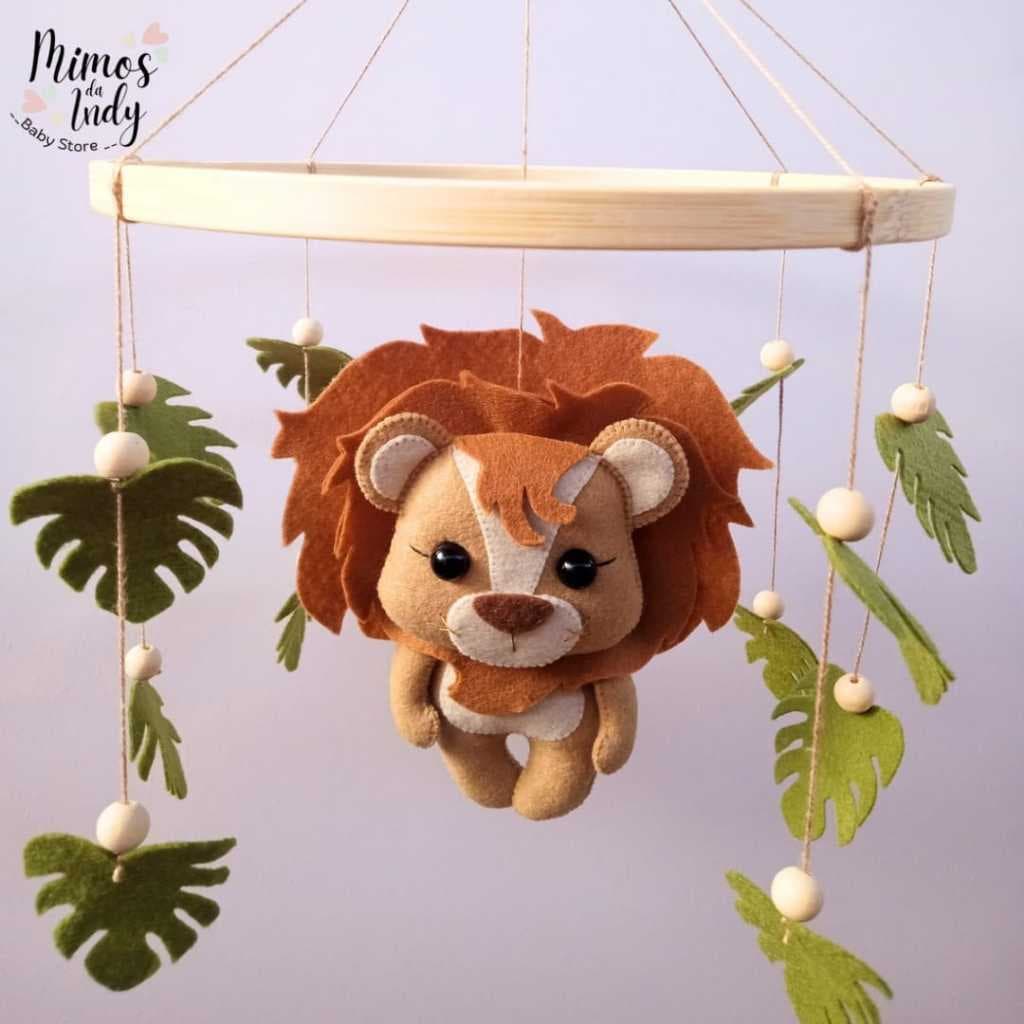 Mobile Leãozinho - Móbile Boho para Berço