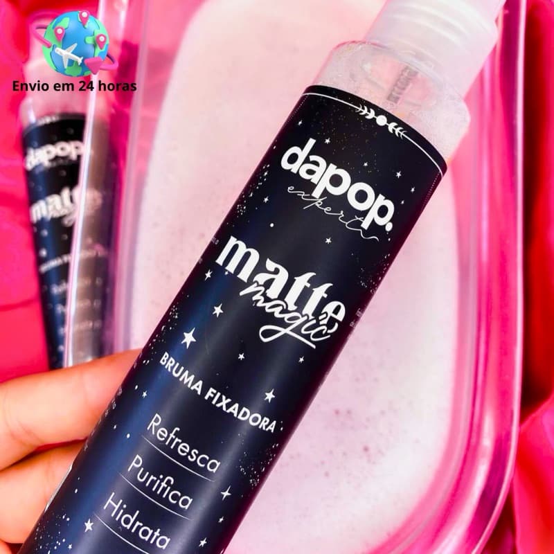Bruma Fixadora DaPop  Fixador De Make Matte Magic Hidrata Refresca e Purifica 120mL