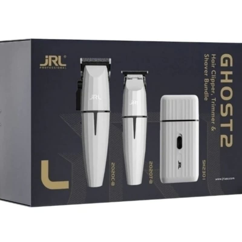 Combo Jrl Onyx White Ghost2 Corte + Acabamento + Shaver + Bases
