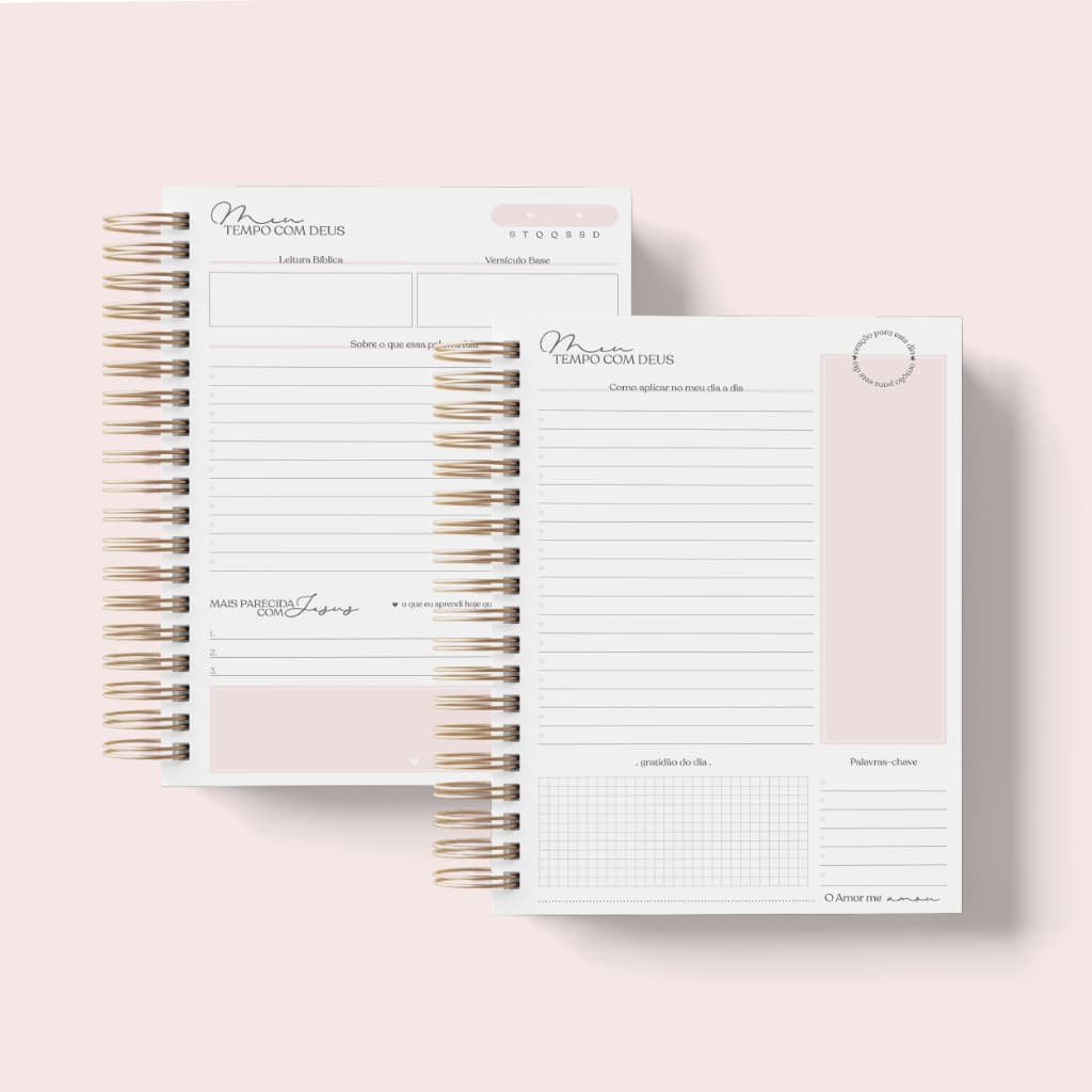 Refil / Miolo Caderno Devocional Meu Tempo com Deus