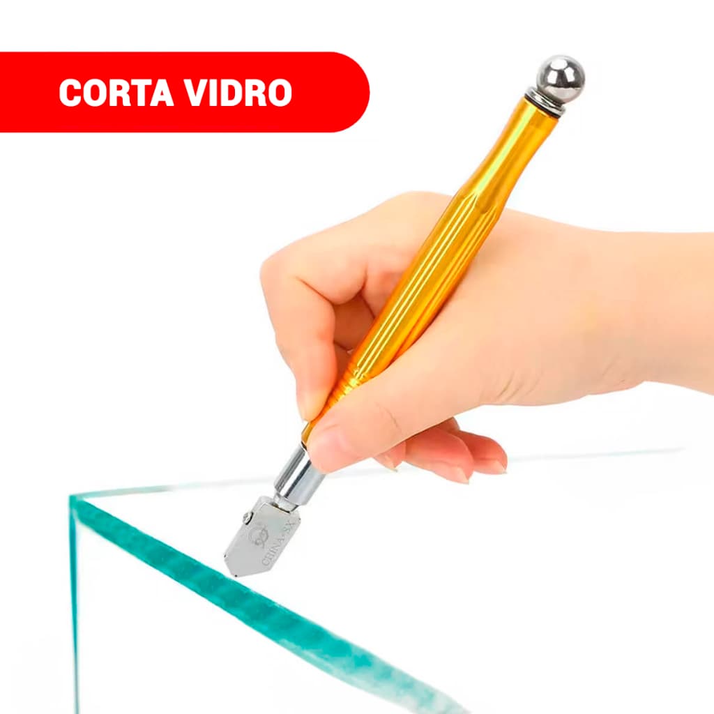 Corta Vidro Cortador de Vidro Profissional 5 12mm