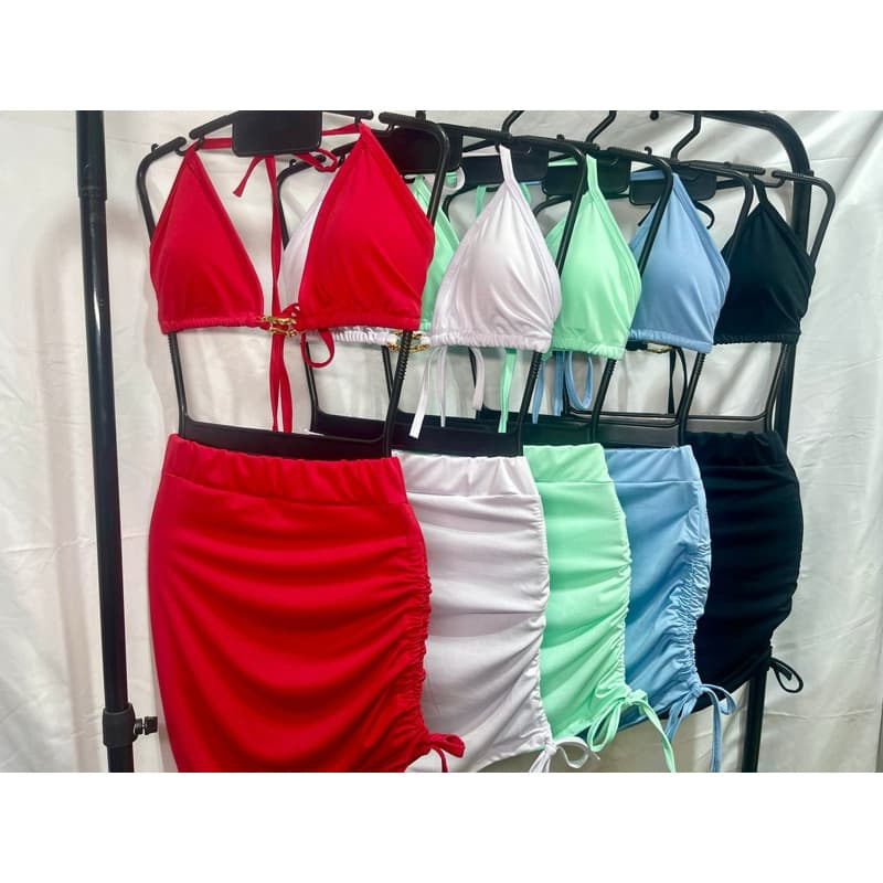 trijunto cortina com bojo  e saia de puxador moda praia suplex