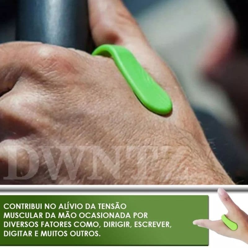 Clipe Massageador de Mão para Alívio de Estresse e Acupressão - Massagem e Acupuntura