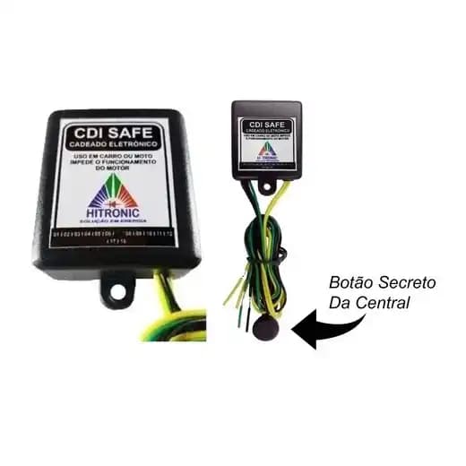 Bloqueador  antifurto Carro e Moto Cadeado Eletrônico com Botão Secreto 12v