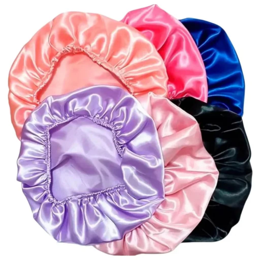 Touca De Cetim Anti Frizz Ideal Para Não Embaraçar O Cabelo