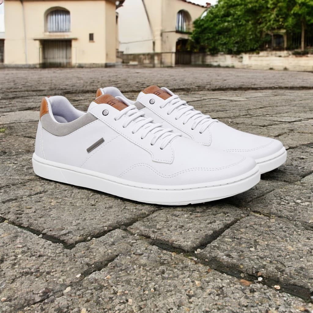 Sapatênis Masculino Casual Com Cadarço Dia A Dia Confortável