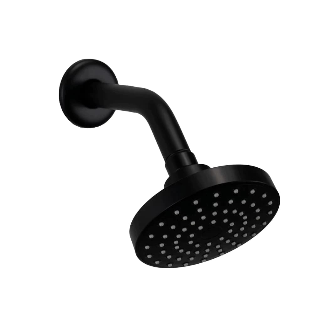 Ducha Chuveiro Aquecedor Black Solar a Gás Redonda Articulado Preto