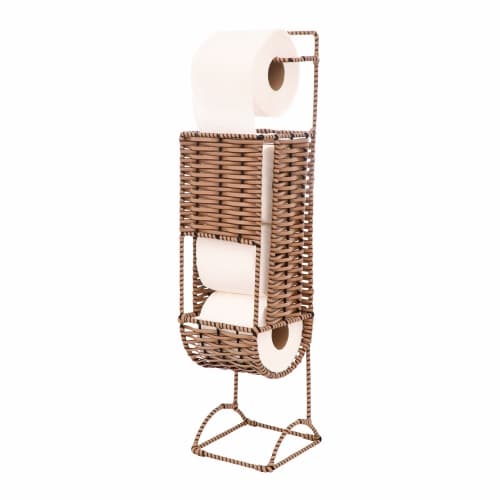Suporte Papel Higiênico - De Chão - Para 4 Rolos, Banheiro, Decorar, casa