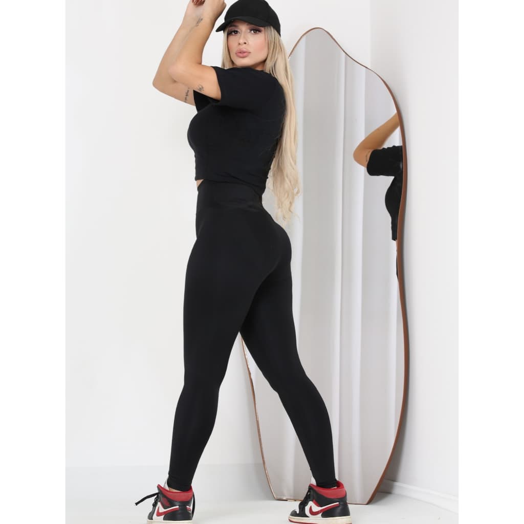CALÇA LEGGING CINTURA SUPER ALTA SUPLEX POWER EMPINA BUMBUM MODELADORA ACADEMIA TREINO