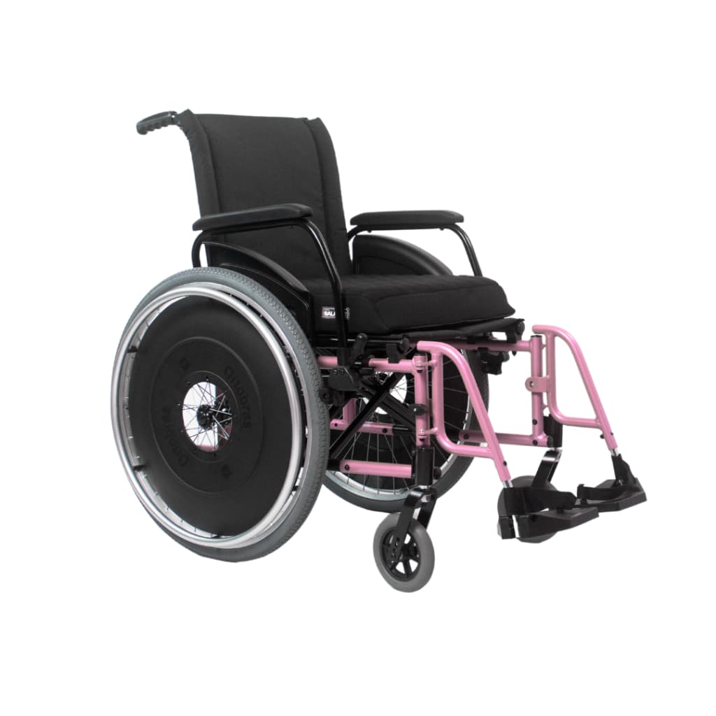 Cadeira de Rodas AVD Alumínio Pés Fixos – Mobilidade e Conforto com Design Moderno
