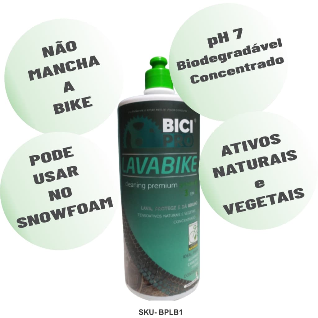 BICPRO LAVA BIKE 1 LITRO BIODEGRADAVEL MTB ROAD BMX TRIATHLON BICICETAS EM GERAL