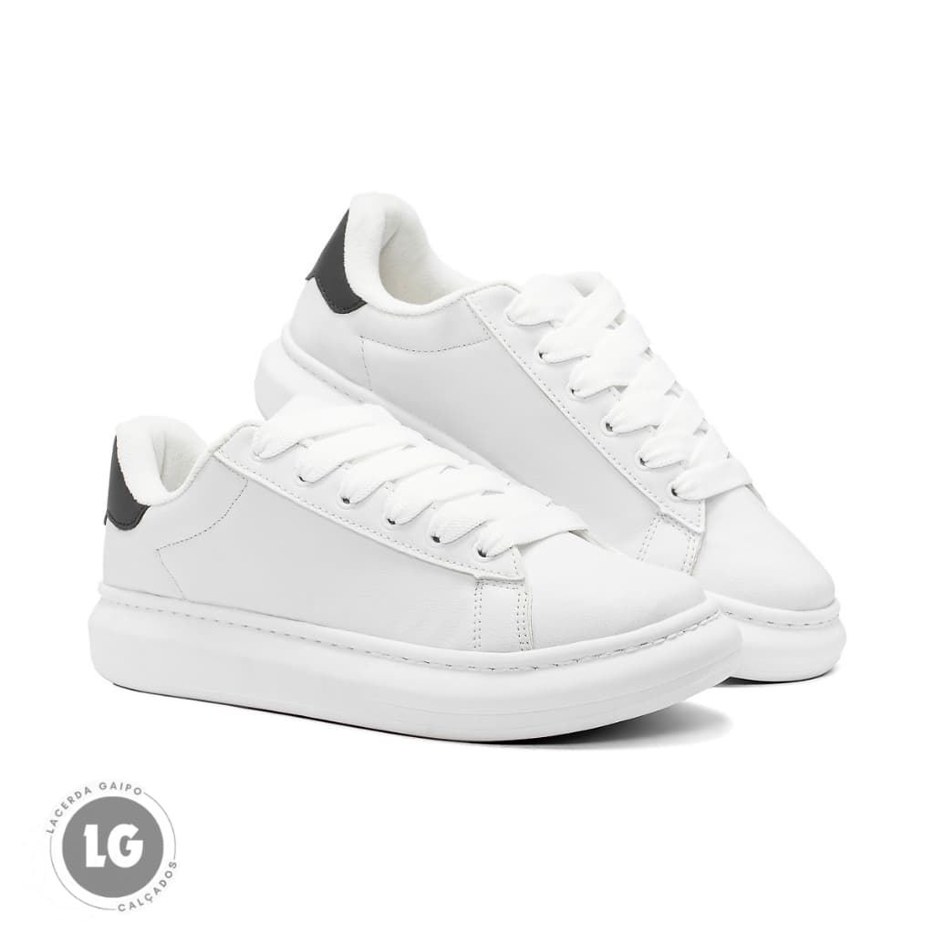 Tênis Masculino Branco Estilo Casual Confortável 38 AO 45