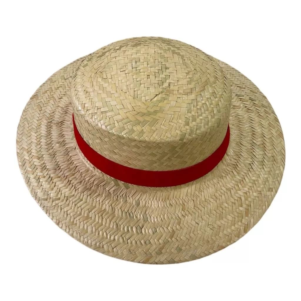 Chapéu Luffy One Piece Palha Dourada Cosplay