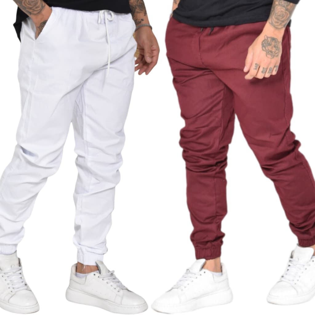 KIt 2 Jogger Lisa Tecido Sarja Premium