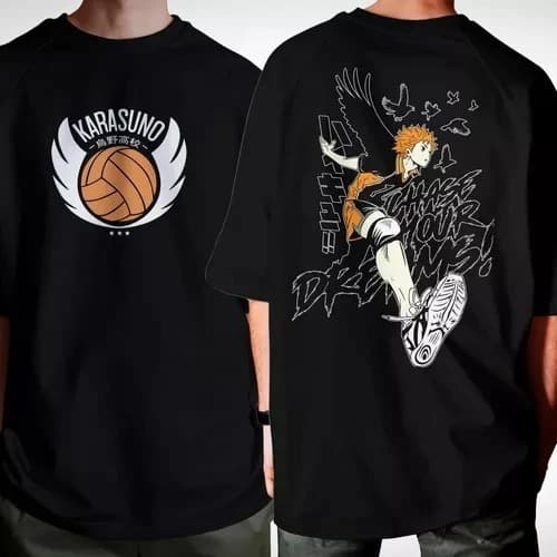 Camiseta Camisa 100% Algodão Karasuno Haikyuu Chase Your Dream Unissex