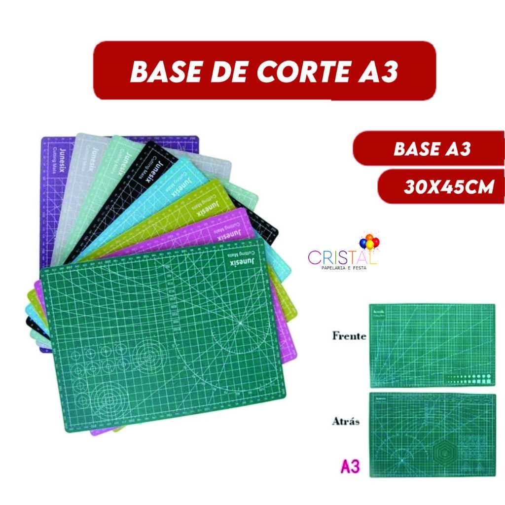 Base Para Corte De Mesa A3 Dupla Face Patchwork Artesanato Costura Manual Gravura