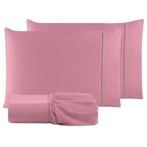 Jogo De Cama Solteiro Micropercal com Ponto Palito - Comfort