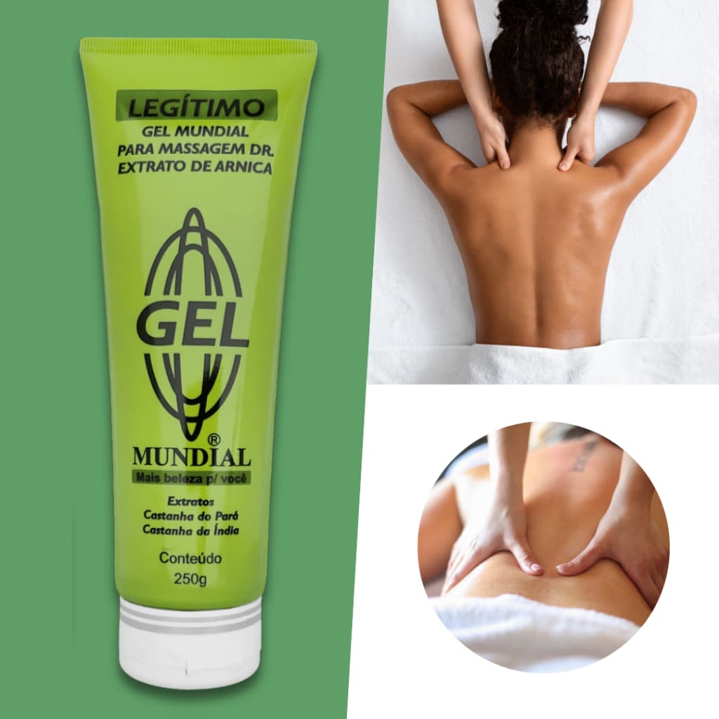 GEL MUNDIAL PARA MASSAGEM DR EXTRATO DE ARNICA