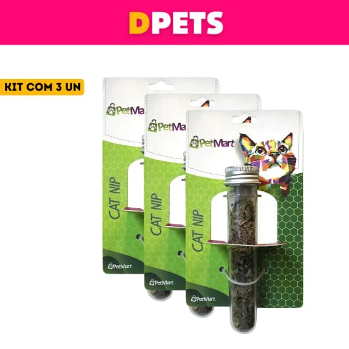 Catnip 5g Erva do Gato PetMart Kit com 3un