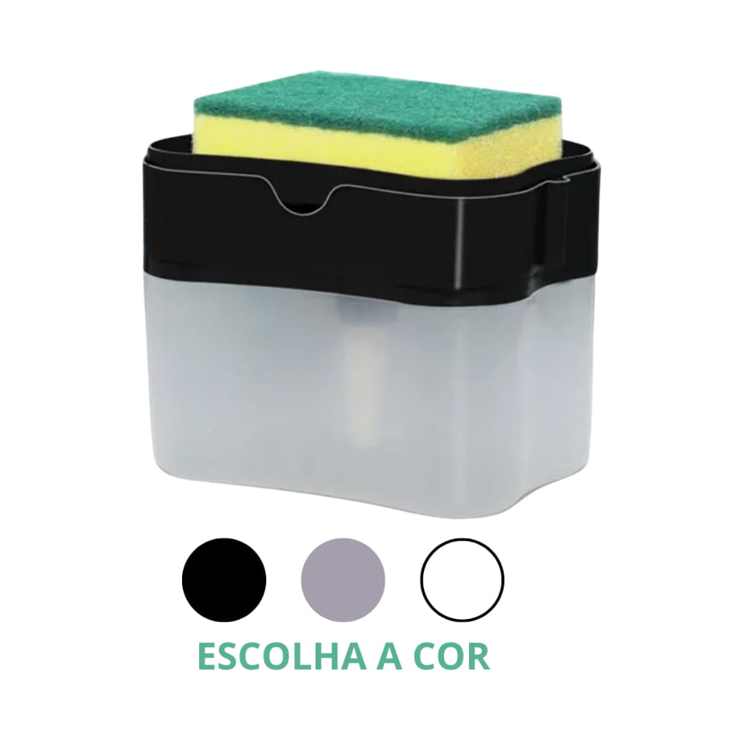 Dispenser Porta Sabão Detergente Sabonete Liquido Suporte Esponja Lavar Louça Bucha Cozinha Pia
