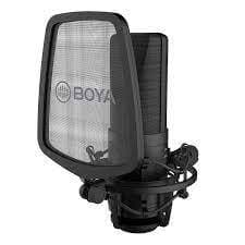 Microfone Condensador Boya By-m1000 Pro Xlr Estúdio Preto