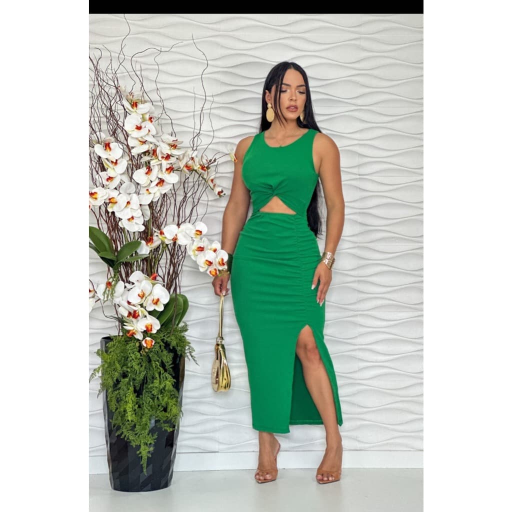 Vestido Alça Grossa Feminino Festas Balada Modal Tendência Mk