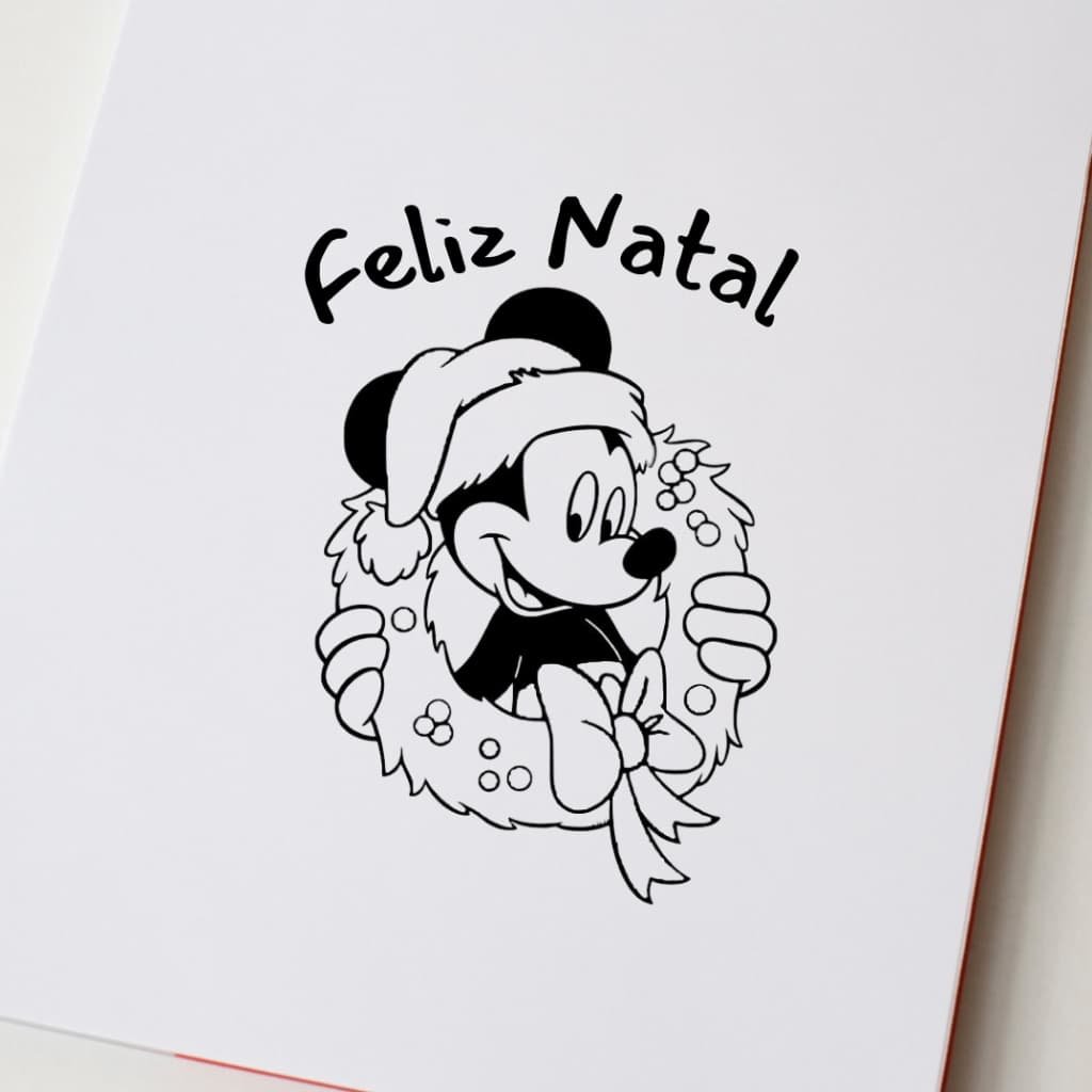 Carimbo de Natal - Carimbo Feliz Natal - Carimbo para embalagem de Natal