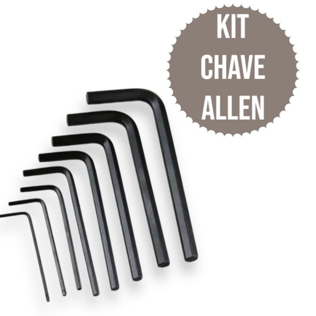 Jogo De Chaves Allen Com 8 Peças Ferramenta Conjunto Chave