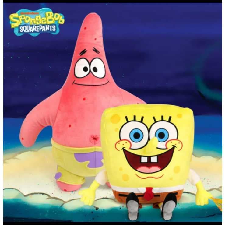 Pelúcia Bob Esponja Patrick Estrela Boneco Pelúcia