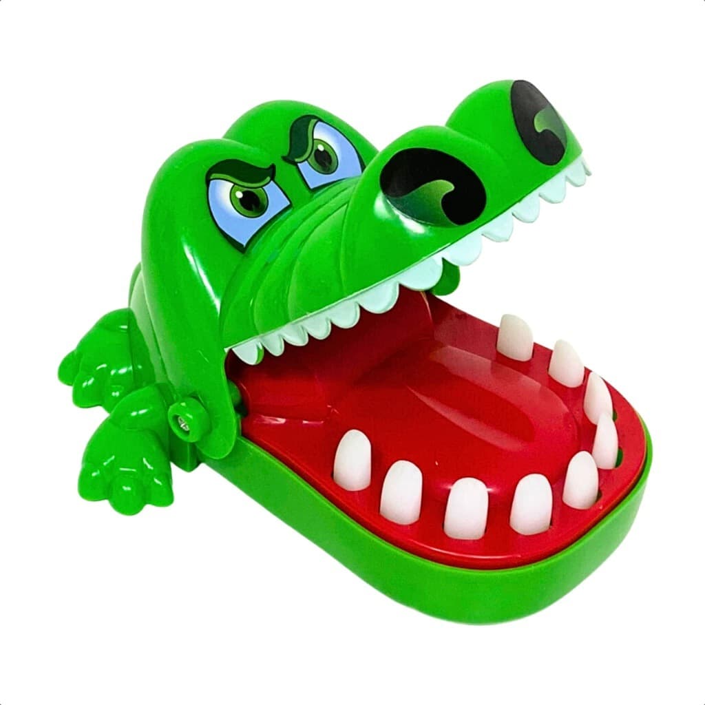 Jogo Crocodilo Morde Dedo Jacaré Dentista Dente Brinquedo